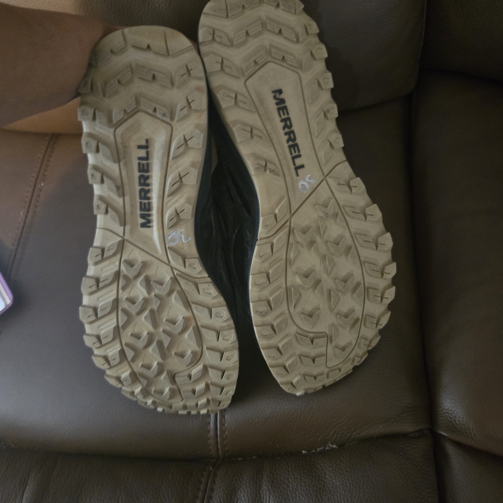 Merrell Tan Trail Shoes with Rugged Soles